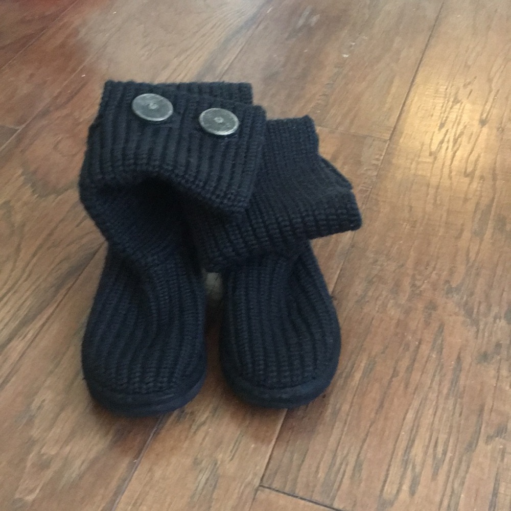 Black knit Carly Ugg boots